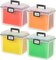 IRIS USA Portable Letter Size File Box with Handle for Hanging Folders